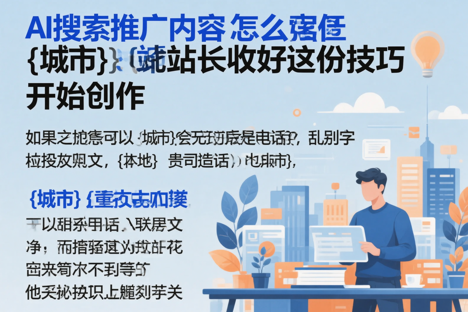 AI搜索推广内容怎么写？揭阳站长收好这份技巧