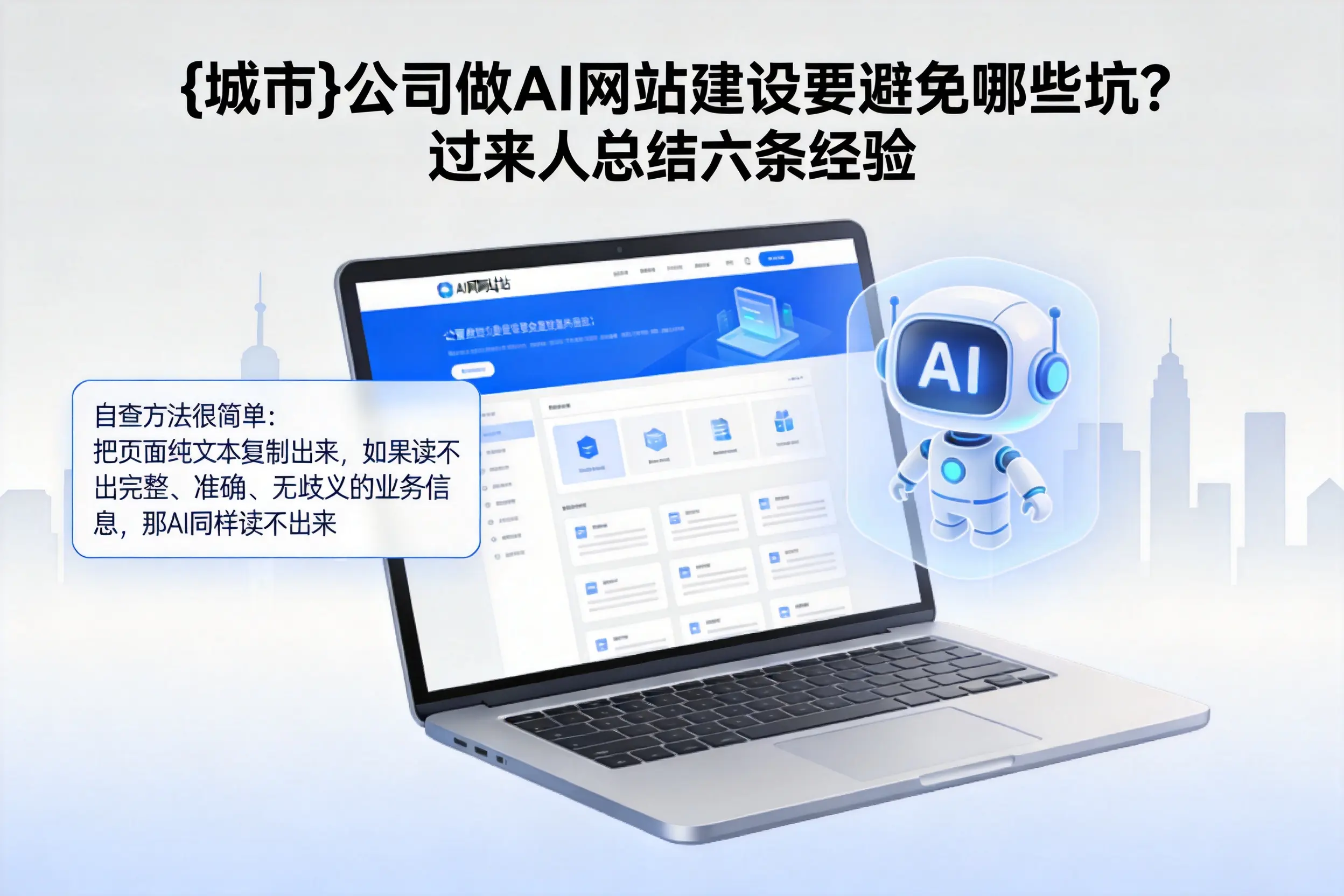 揭阳公司做AI网站建设要避免哪些坑?过来人总结六条经验
