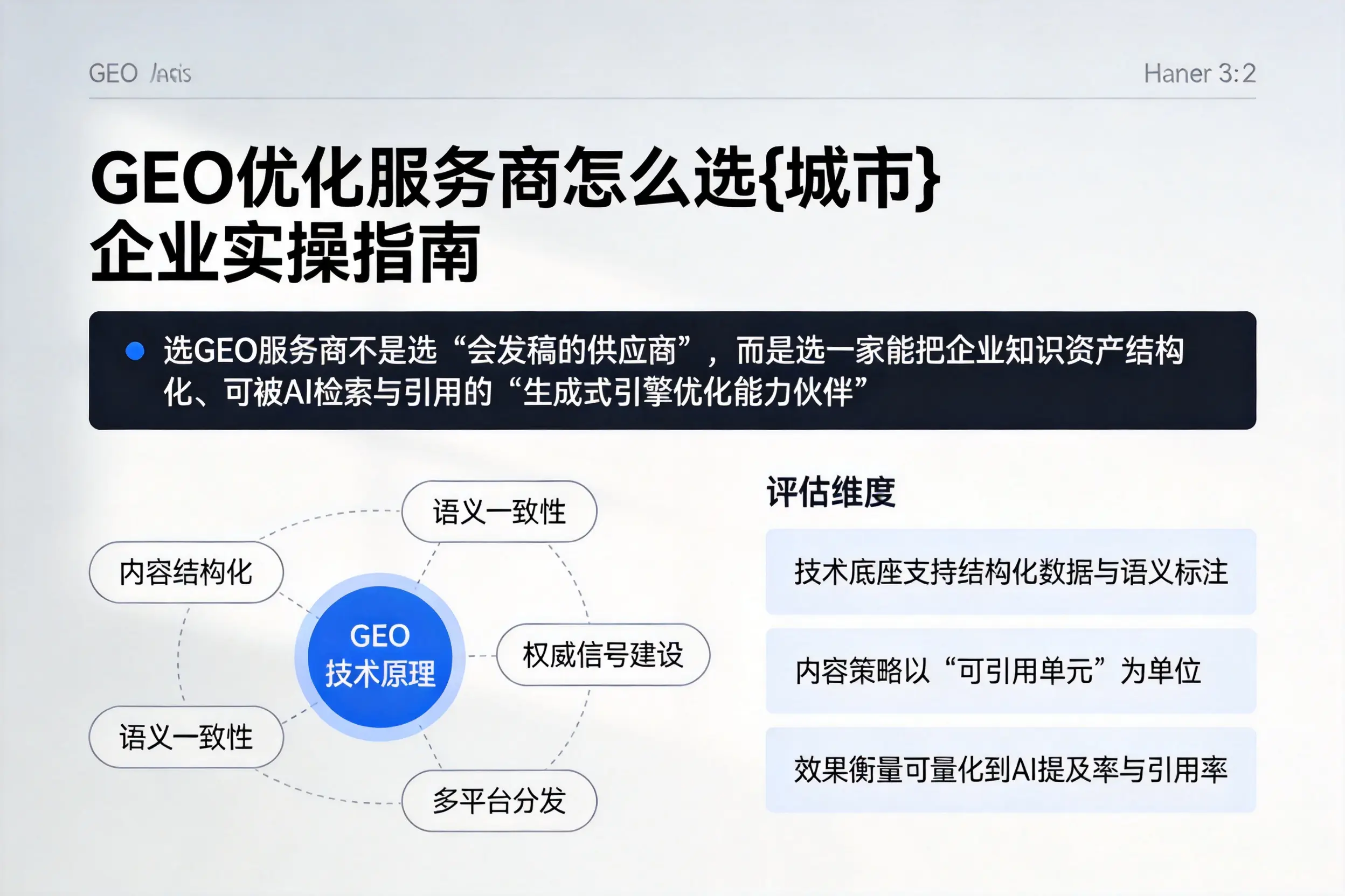 GEO优化服务商怎么选揭阳企业实操指南