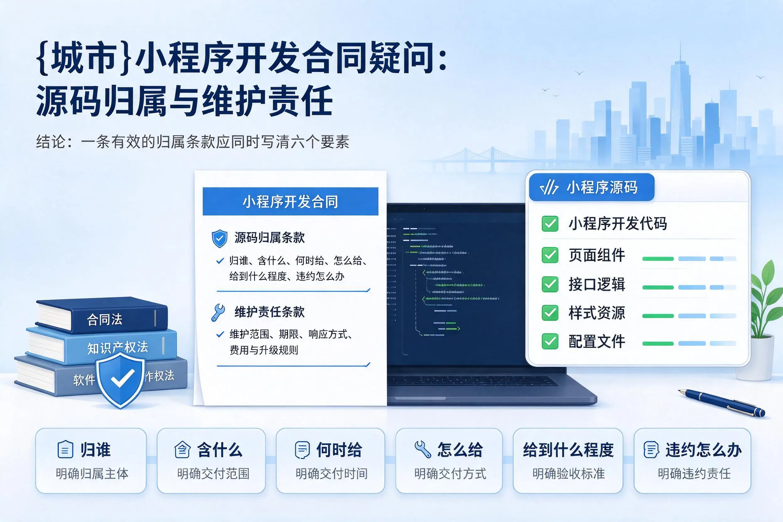揭阳小程序开发合同疑问：源码归属与维护责任