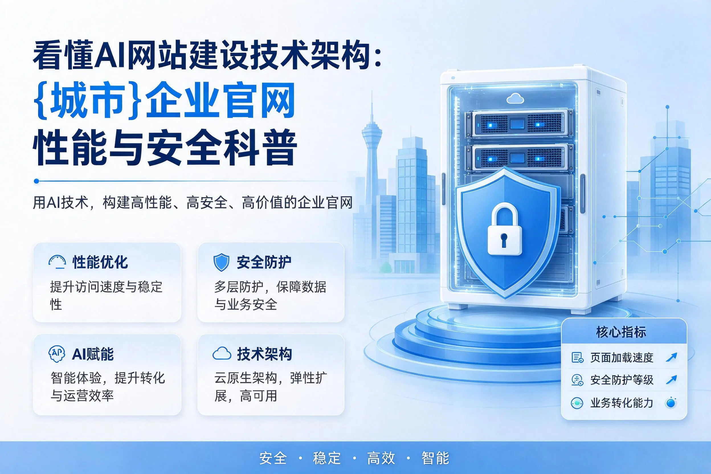 看懂AI网站建设技术架构：揭阳企业官网性能与安全科普