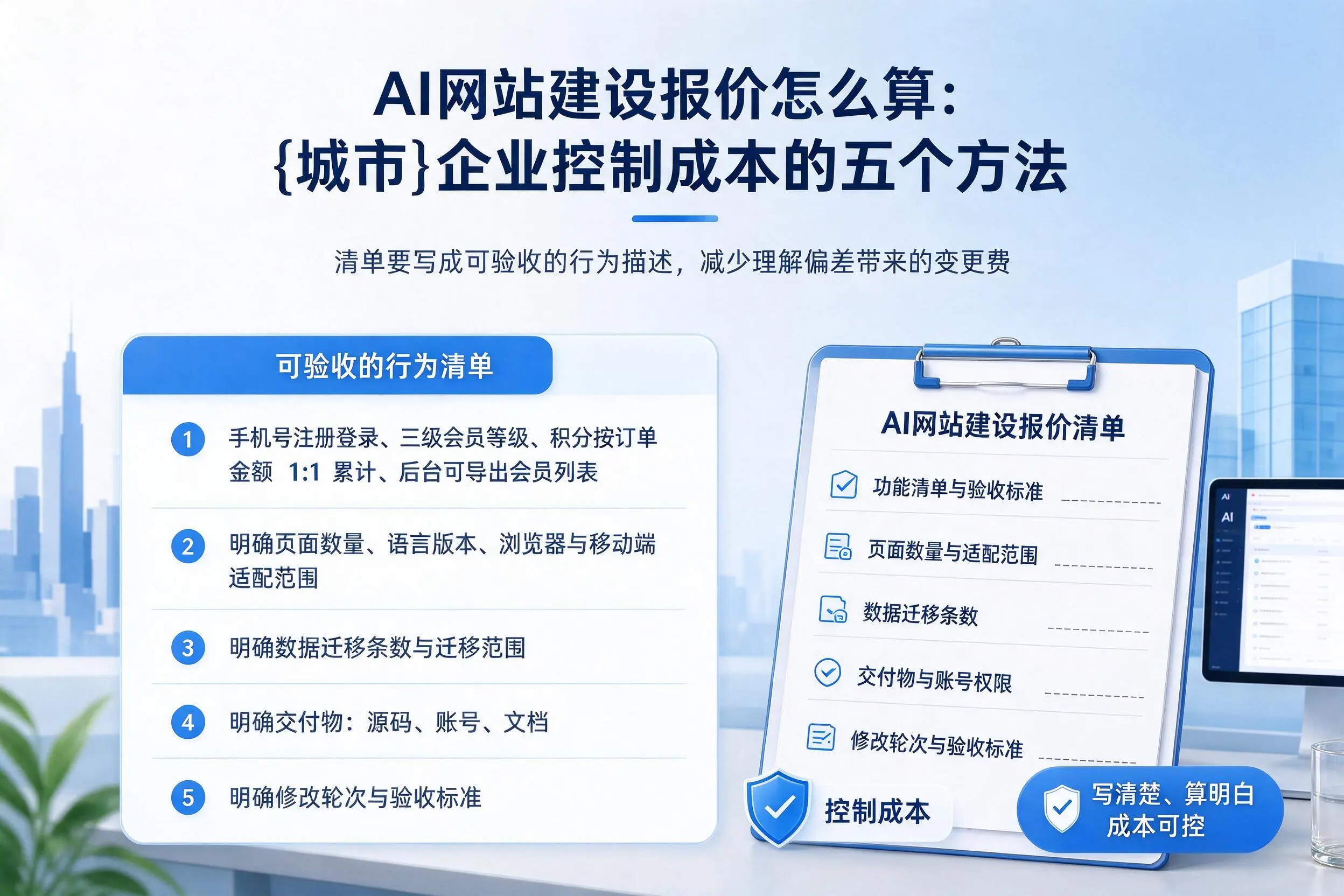 AI网站建设报价怎么算：揭阳企业控制成本的五个方法